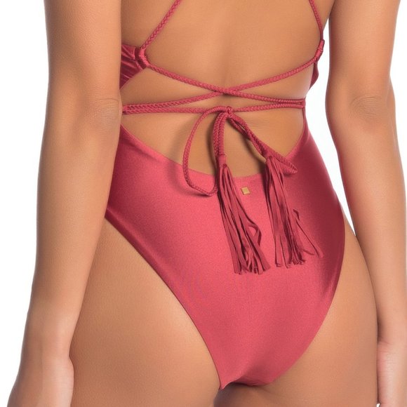 NWT! Dolce Vita Triangle X Back One Piece Bathing - Picture 2 of 8